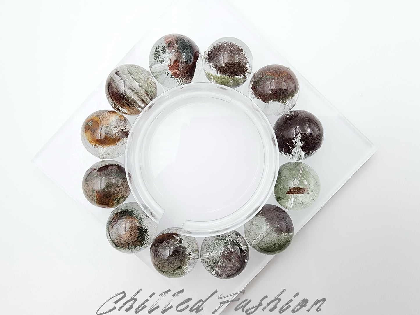 [Bracelet] Phantom Quartz Bracelet - 18.1mm to 19.4mm Beads