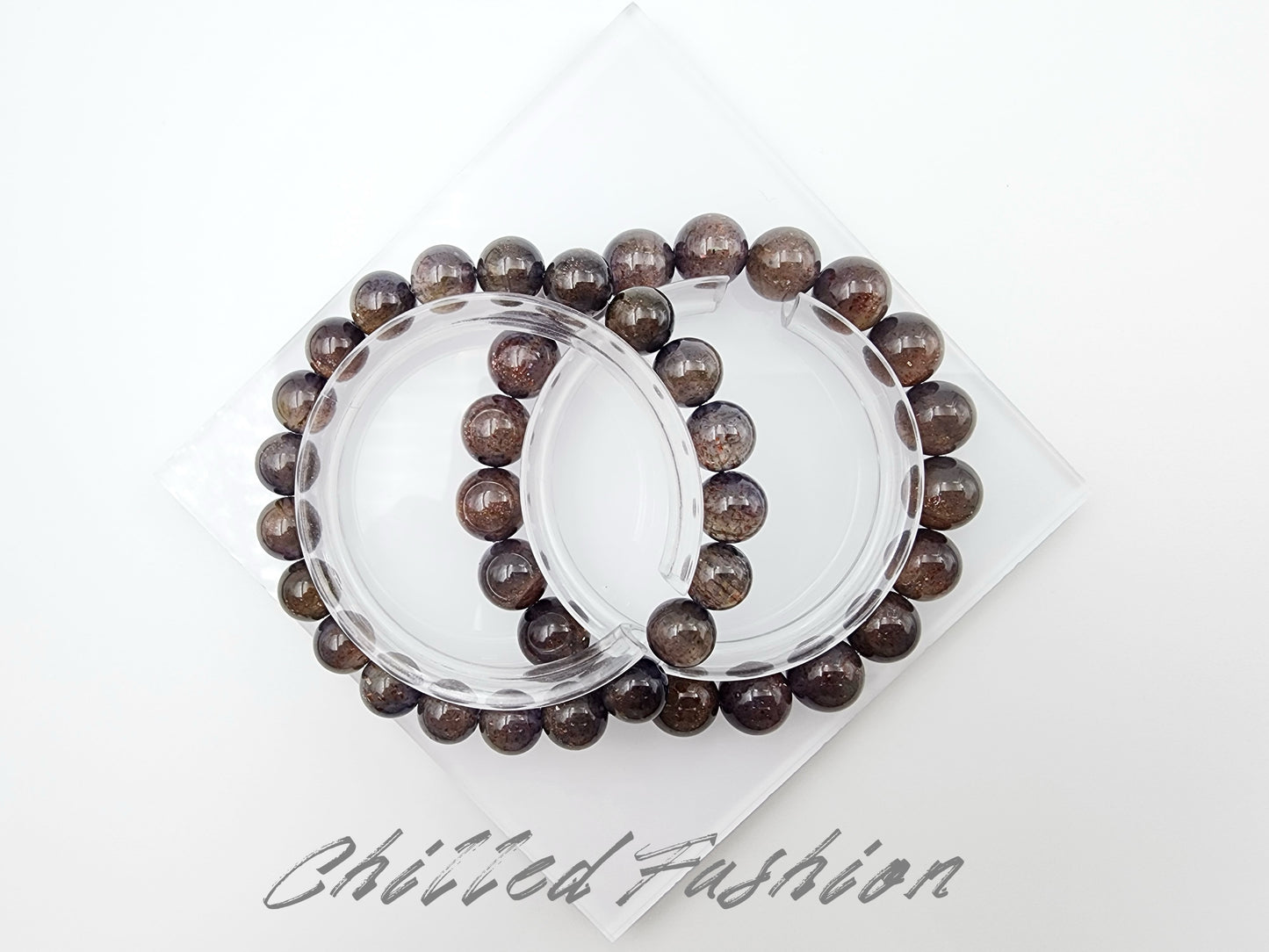 [Bracelet] Natural Bloodshot Iolite Bracelet