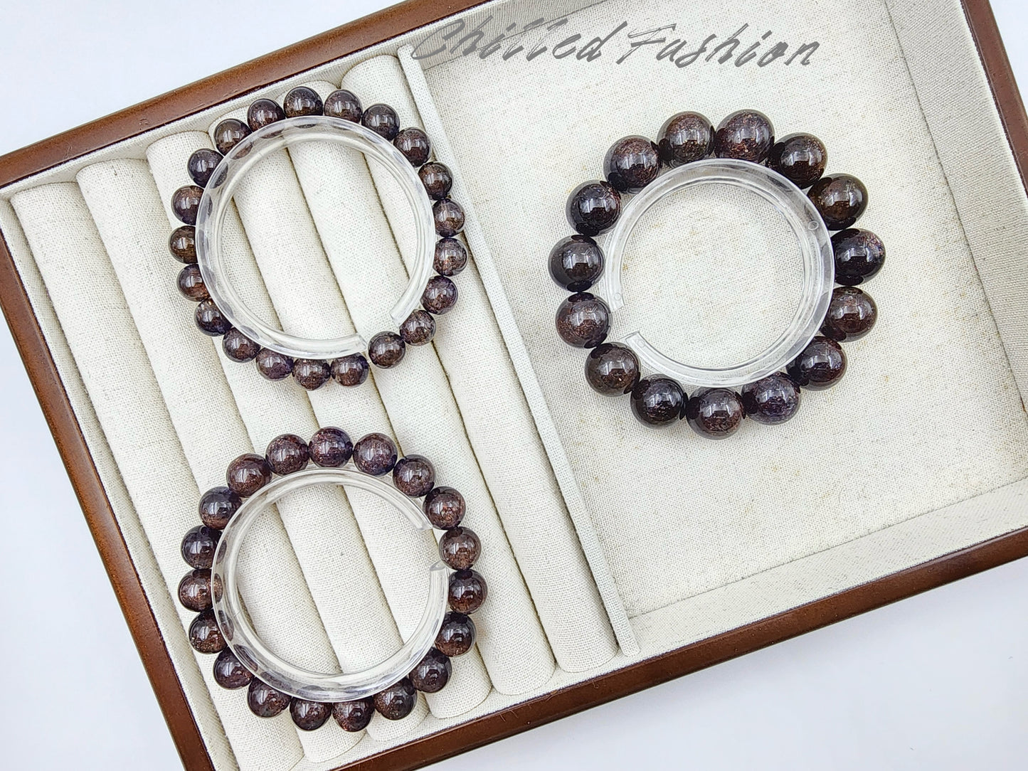 [Bracelet] Natural Bloodshot Iolite Bracelet