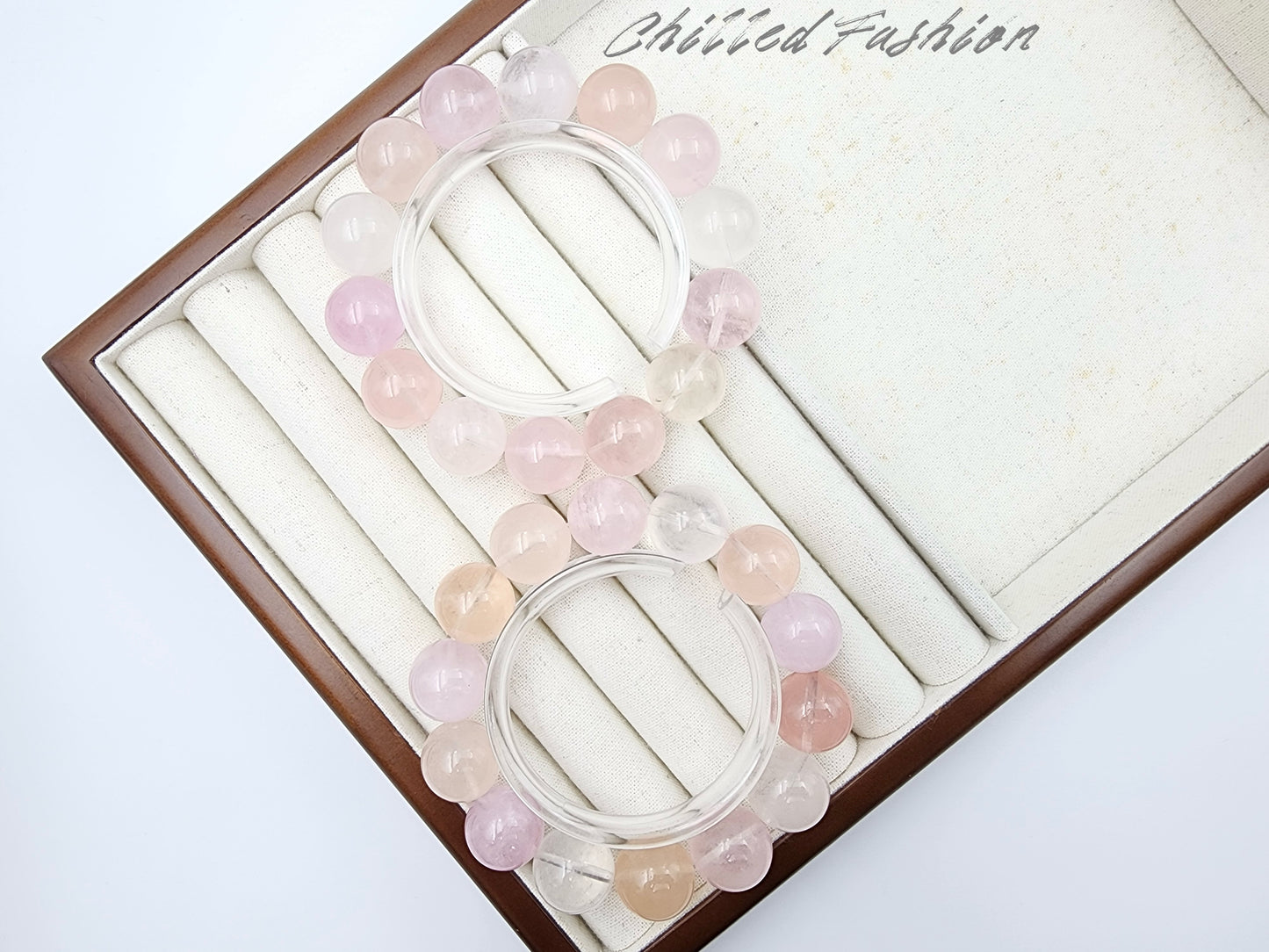 [Bracelet] 15mm Pink Morganite Bracelet