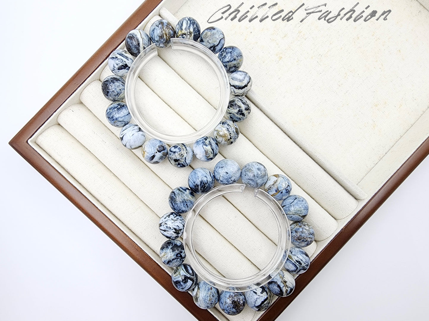[Bracelet] 14mm Blue Opal Bracelet