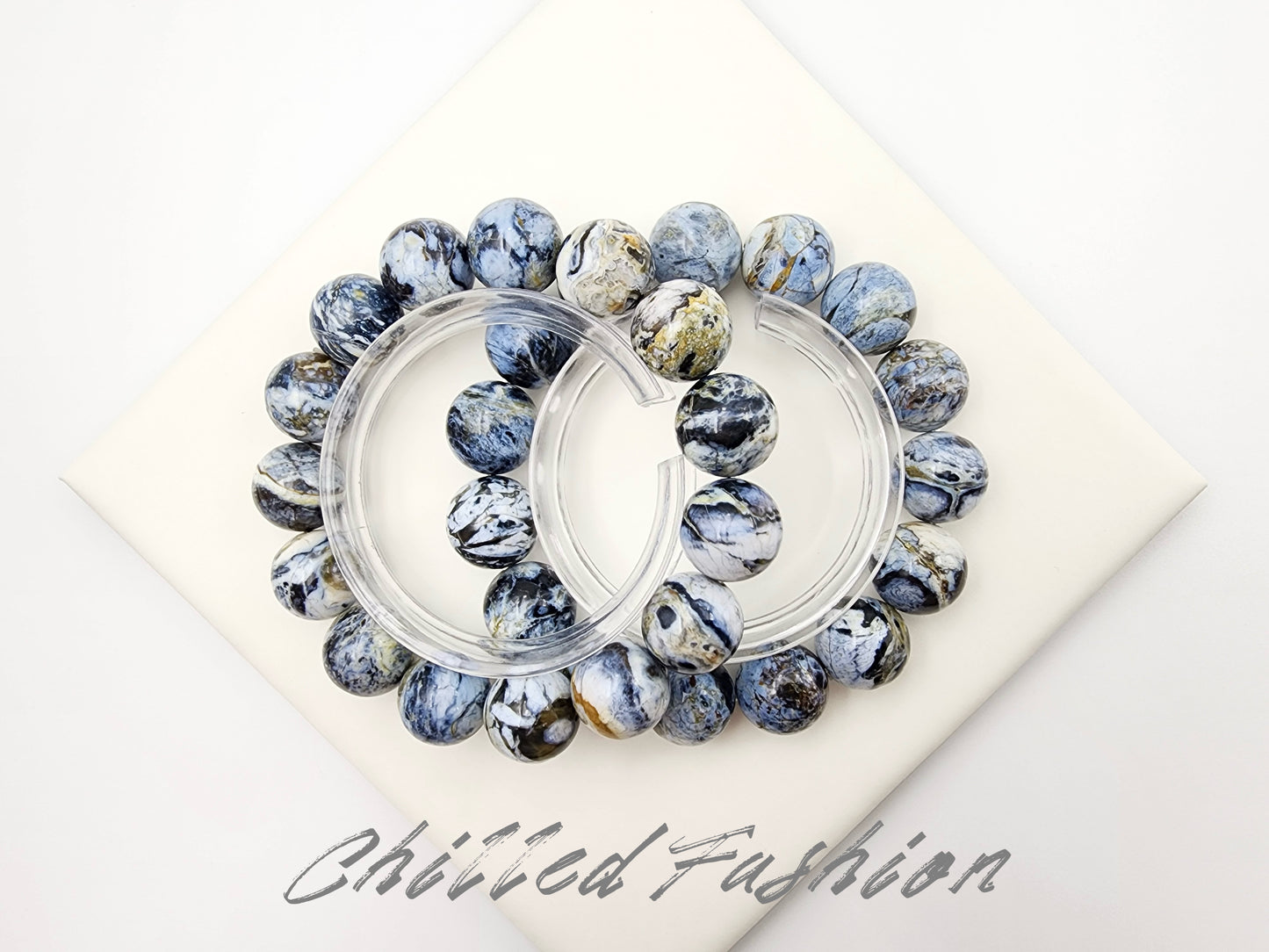 [Bracelet] 14mm Blue Opal Bracelet
