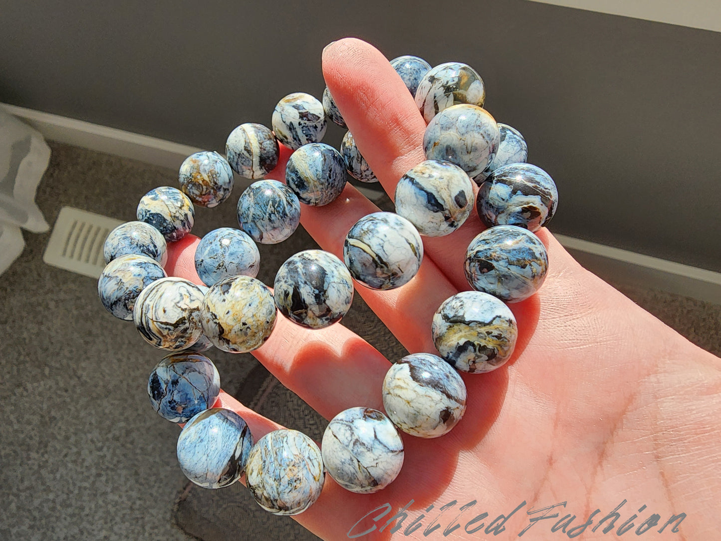 [Bracelet] 14mm Blue Opal Bracelet