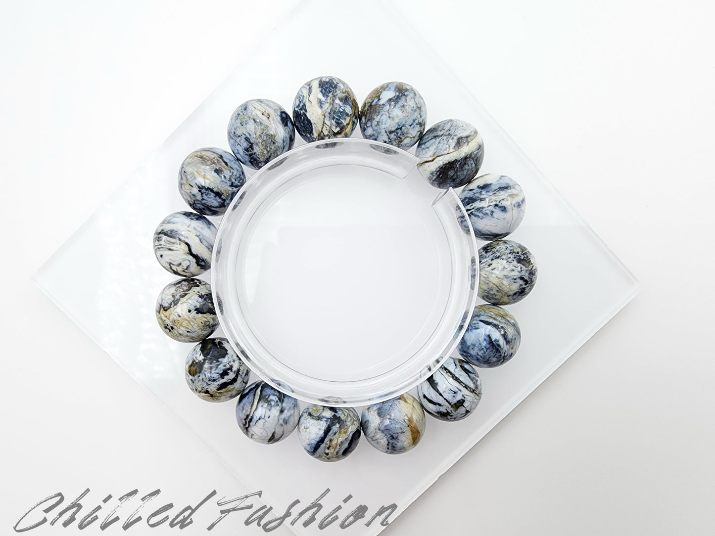 [Bracelet] 14mm Blue Opal Bracelet