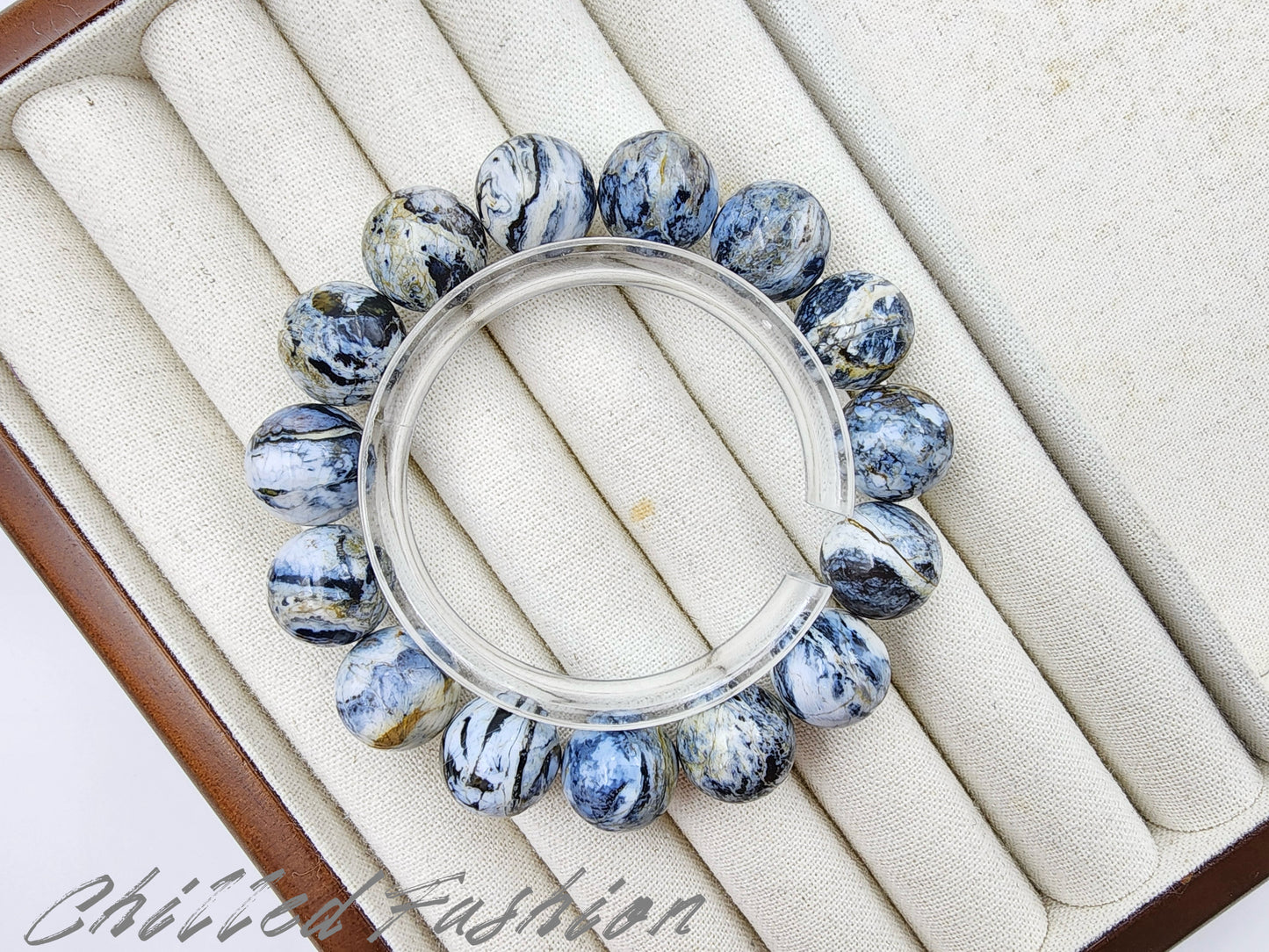 [Bracelet] 14mm Blue Opal Bracelet