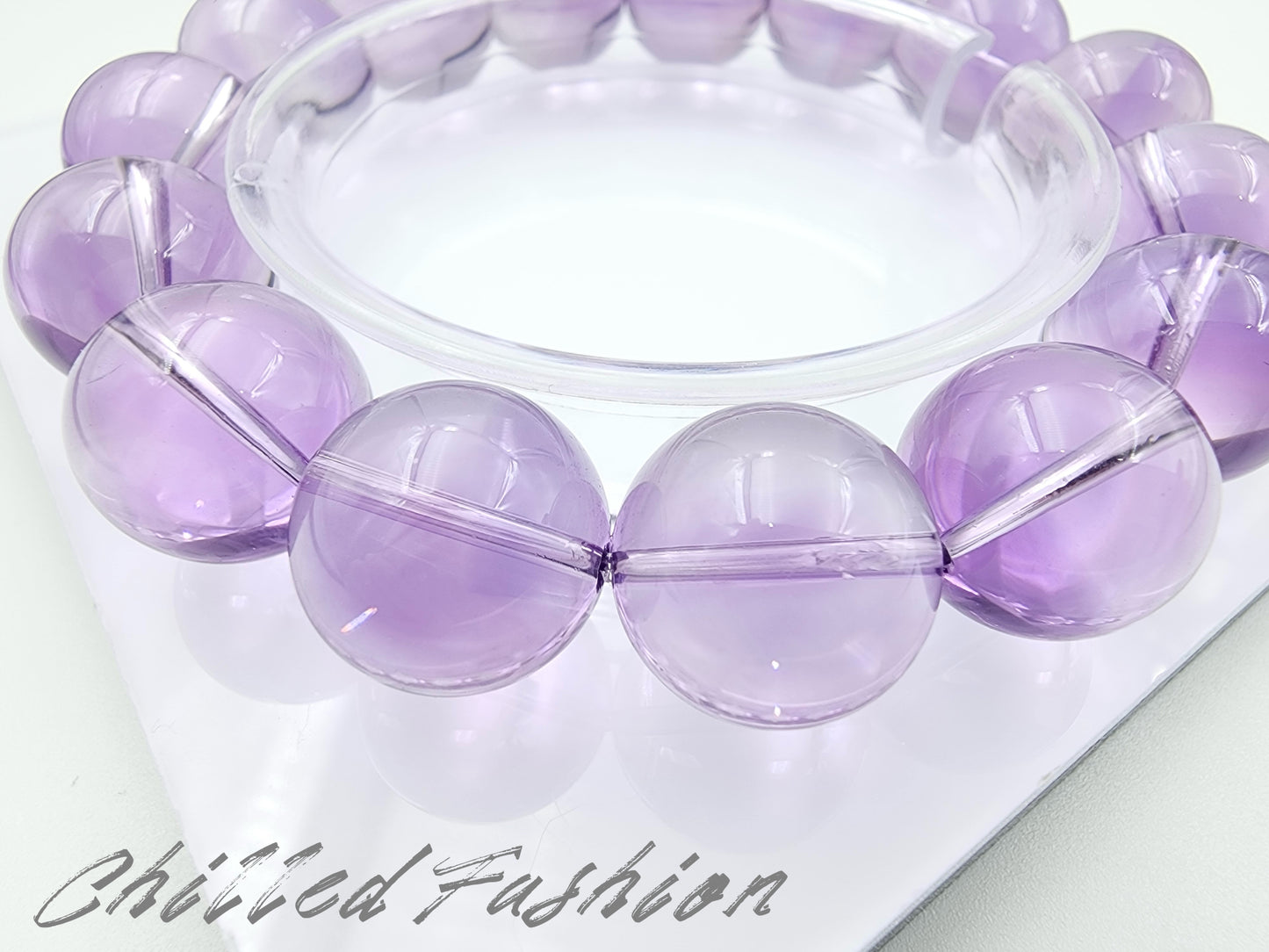 [Bracelet] 15mm Brazilian Amethyst Bracelet