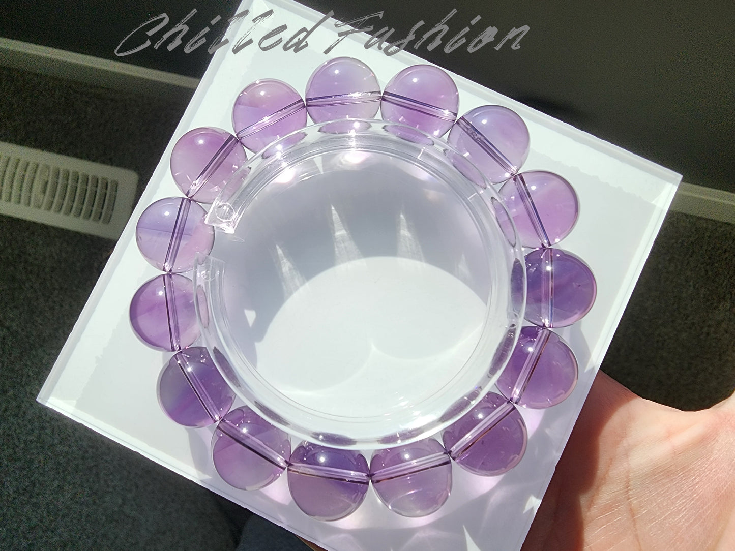 [Bracelet] 15mm Brazilian Amethyst Bracelet