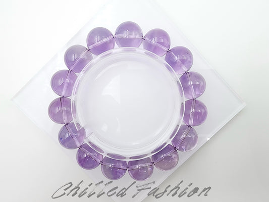 [Bracelet] 15mm Brazilian Amethyst Bracelet