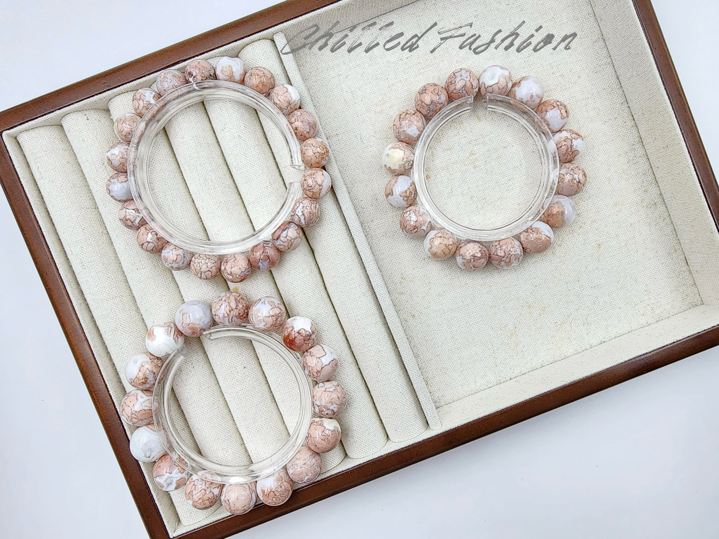 [Bracelet] Peach Blossom Chalcedony Bracelet