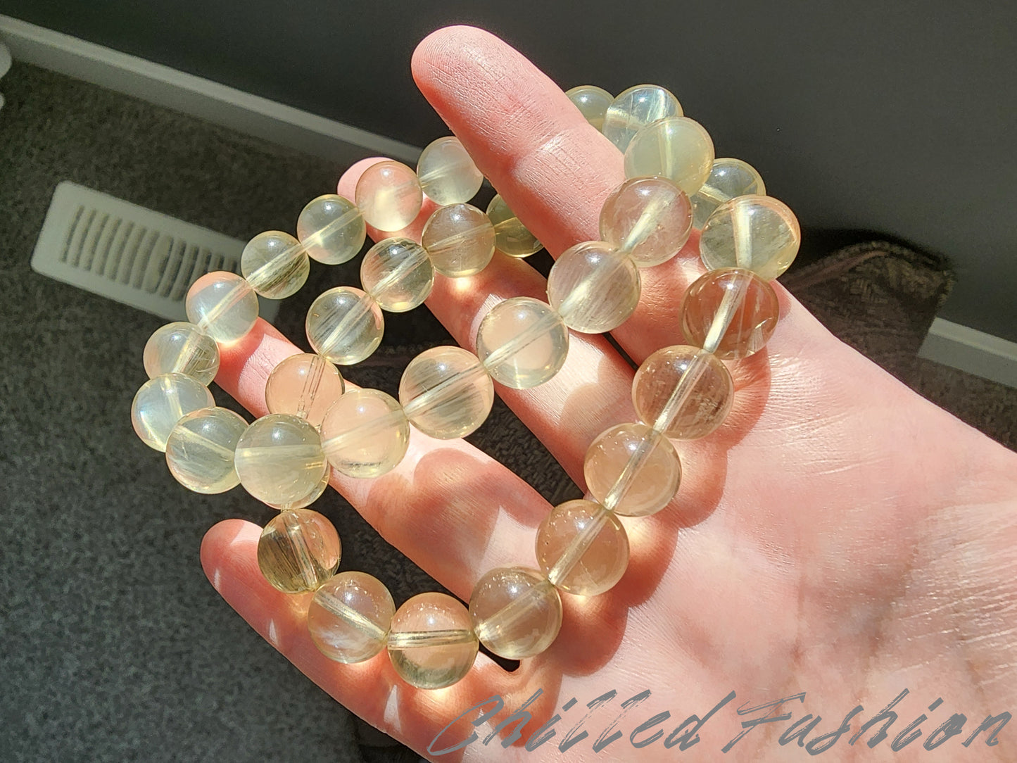 [Bracelet] 11mm Golden Feldspar Bracelet