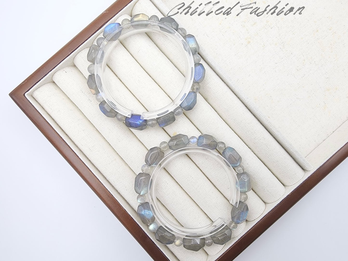 [Bracelet] Labradorite Faceted Nugget Bracelet