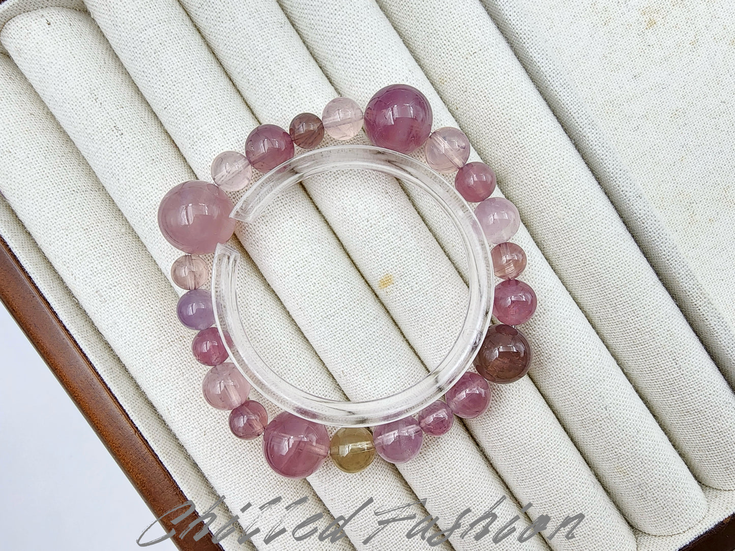 [Bracelet] Madagascar Rose Quartz Bracelet - 6.4mm to 13.8mm Beaads