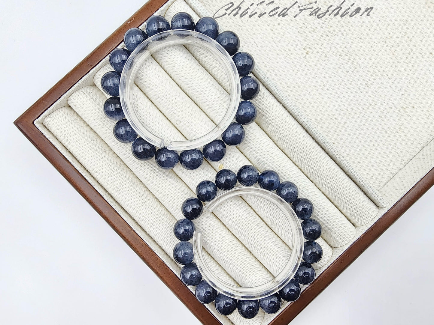 [Bracelet] Blue Rabbit Hair Quartz Bracelet