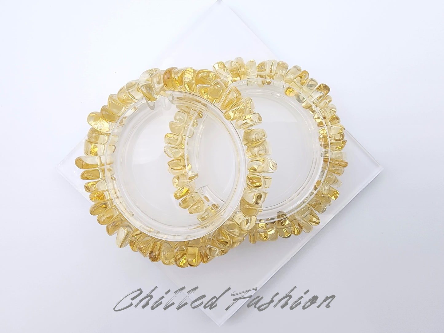 [Bracelet] Citrine Chip Bracelet