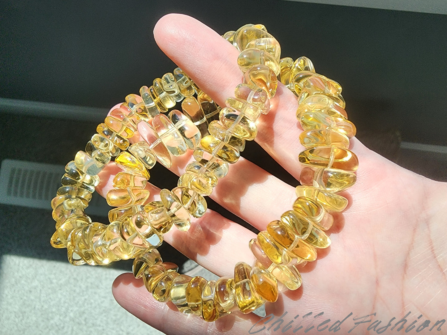 [Bracelet] Citrine Chip Bracelet