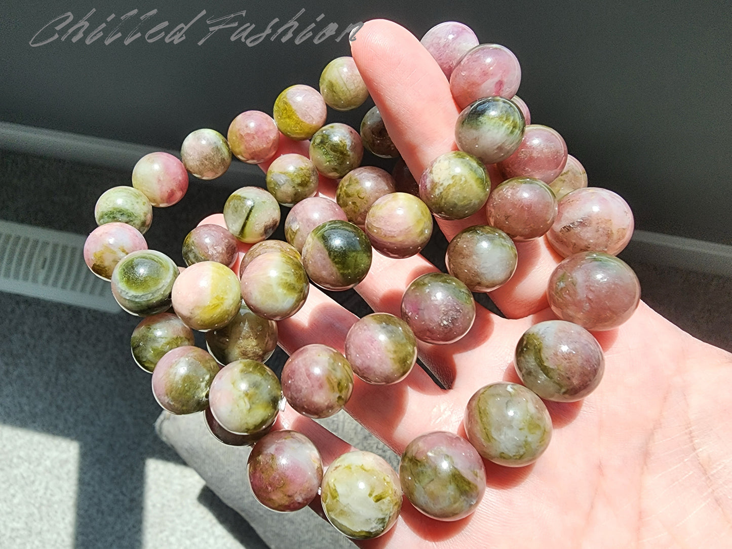 [Bracelet] Watermelon Tourmaline Bracelet
