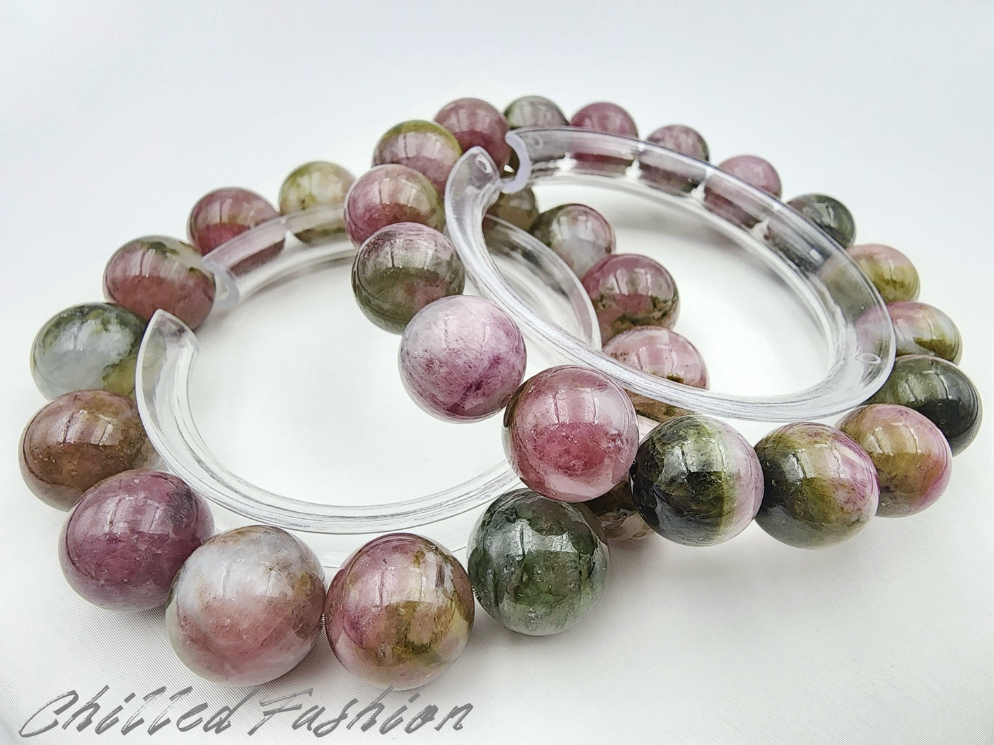 [Bracelet] Watermelon Tourmaline Bracelet