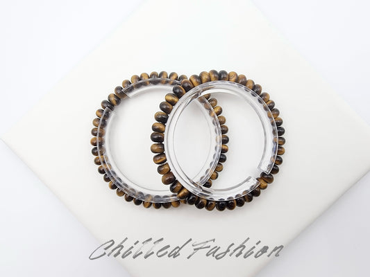 [Bracelet] Yellow Tiger’s Eye Chip Bracelet