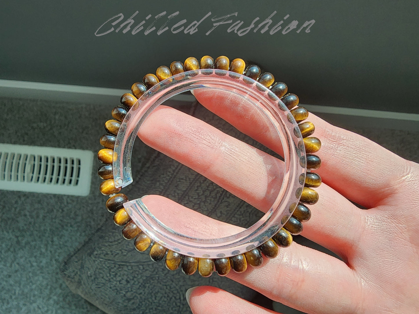 [Bracelet] Yellow Tiger’s Eye Chip Bracelet