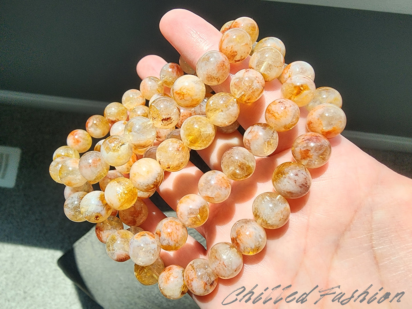 [Bracelet] Hematoid Citrine Bracelet