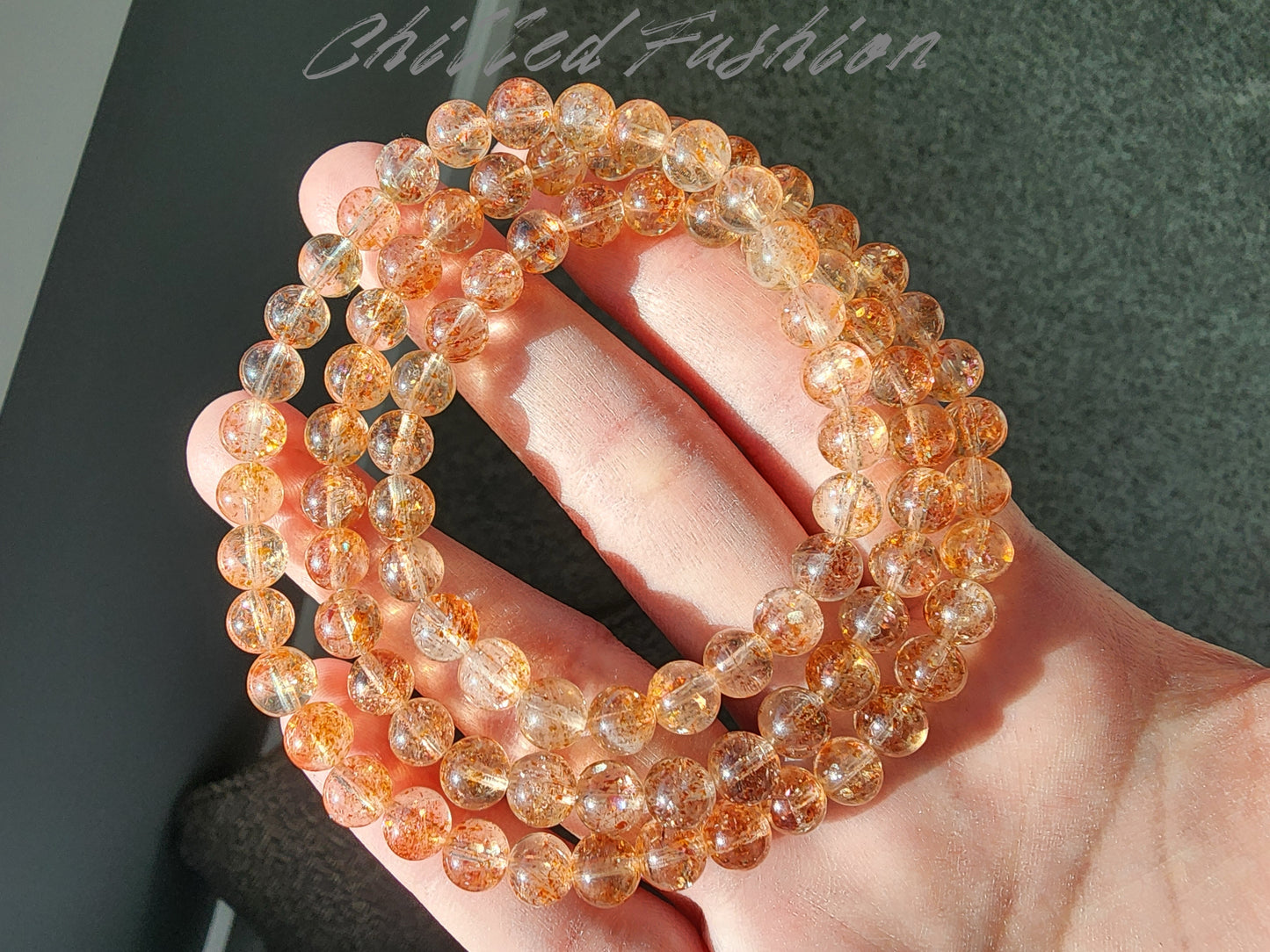 [Bracelet] 6mm Natural Sunstone Bracelet
