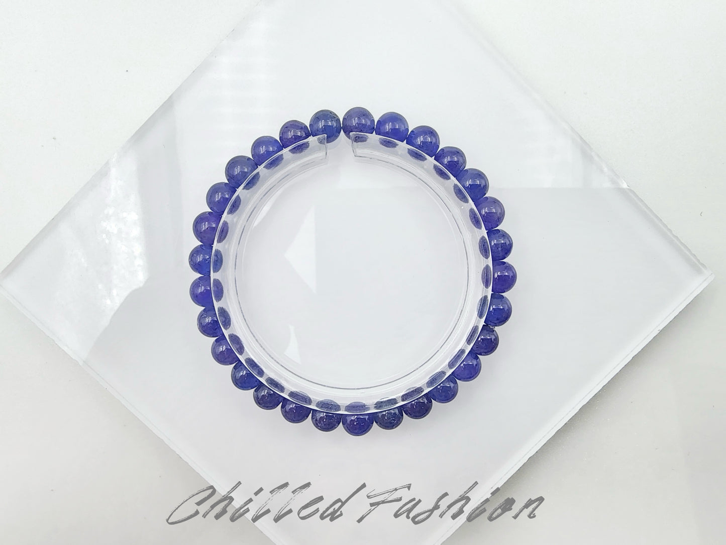 [Bracelet] 6mm Tanzanite Stretch Bracelet