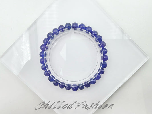[Bracelet] 6mm Tanzanite Stretch Bracelet