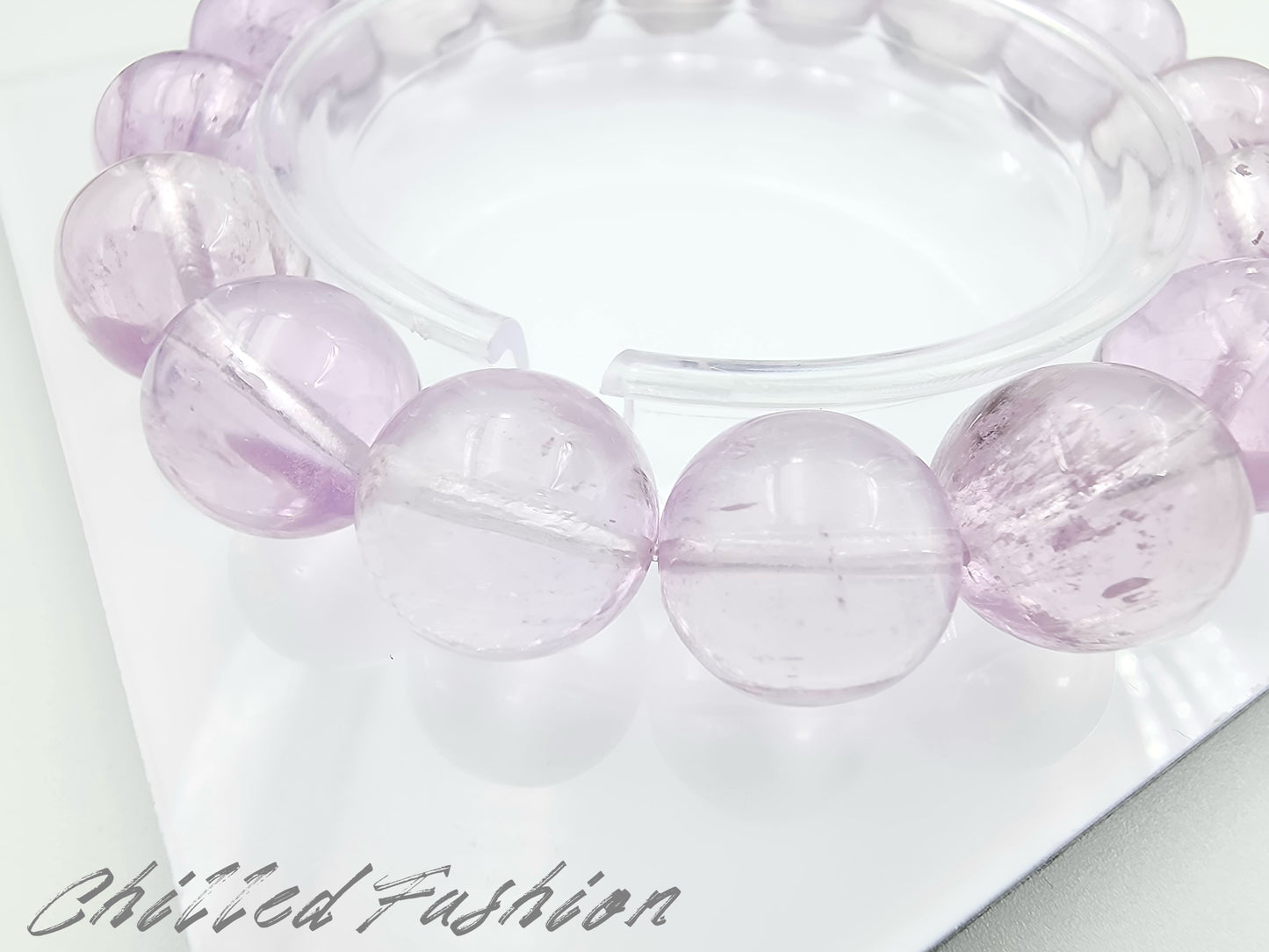 [Bracelet] 13mm Natural Kunzite Bracelet