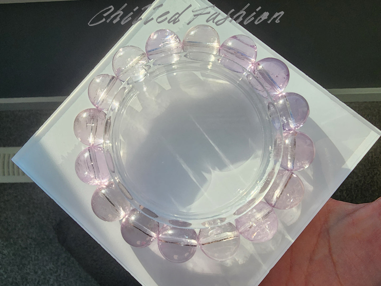 [Bracelet] 13mm Natural Kunzite Bracelet