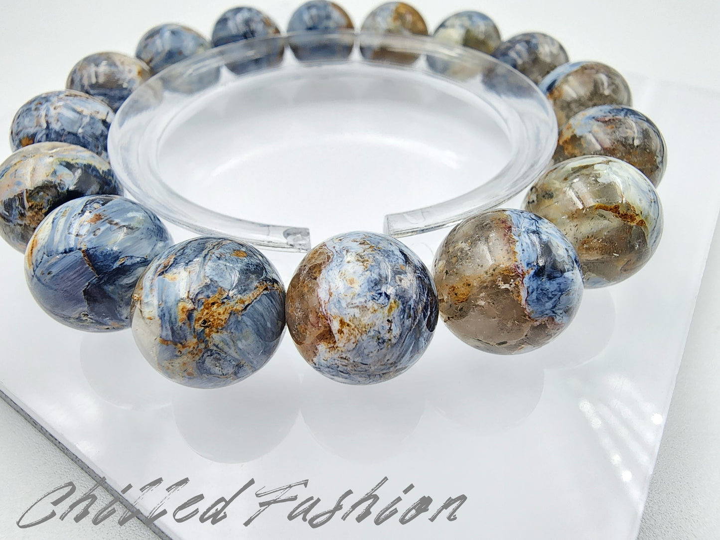 [Bracelet] 12mm Dominican Pietersite Bracelet