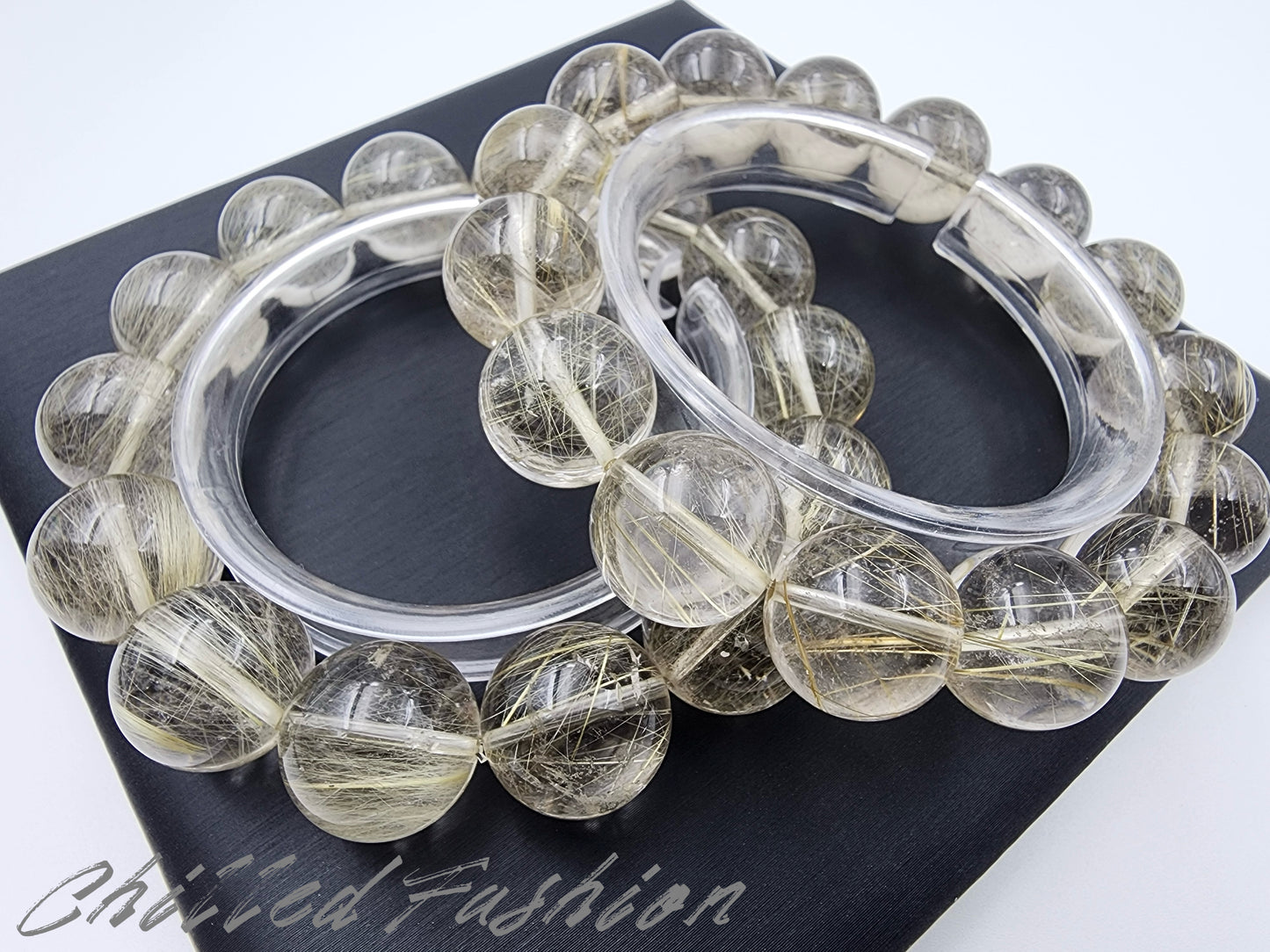 [Bracelet] Golden Rutilated Quartz Bracelet