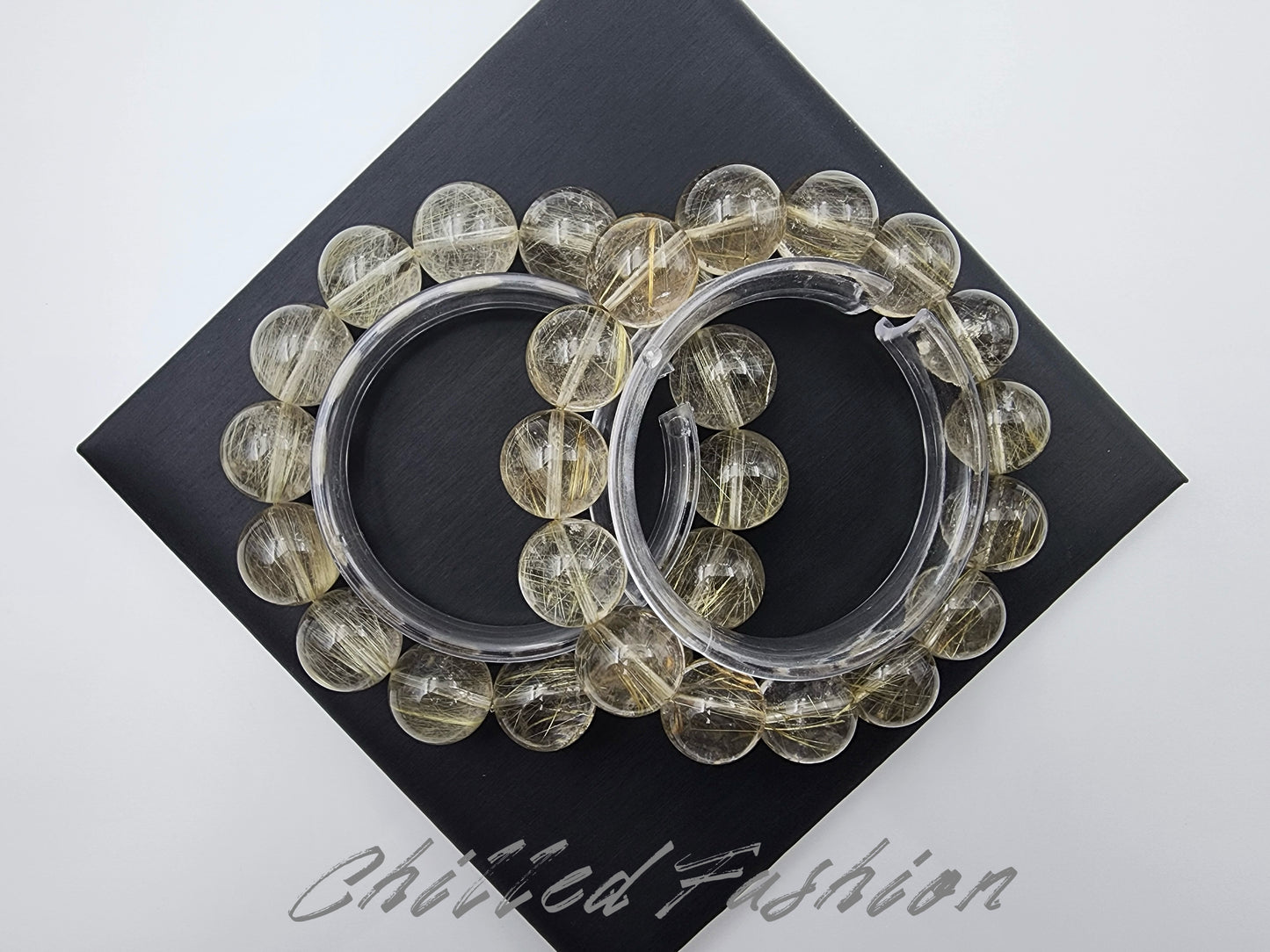 [Bracelet] Golden Rutilated Quartz Bracelet