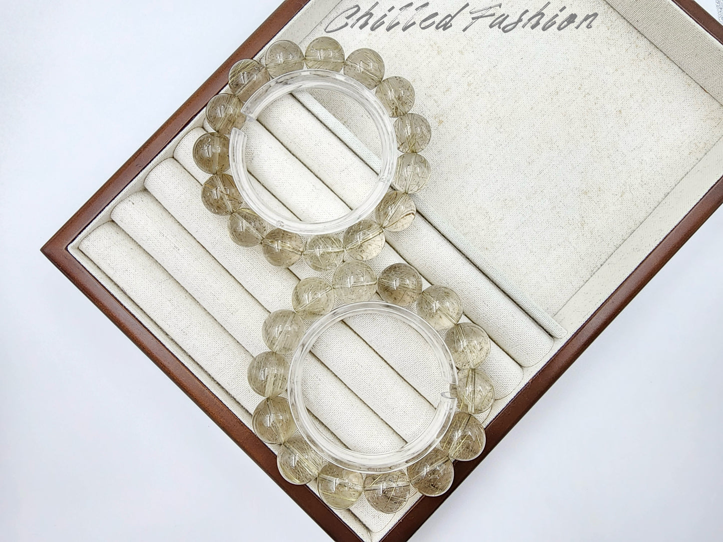 [Bracelet] Golden Rutilated Quartz Bracelet