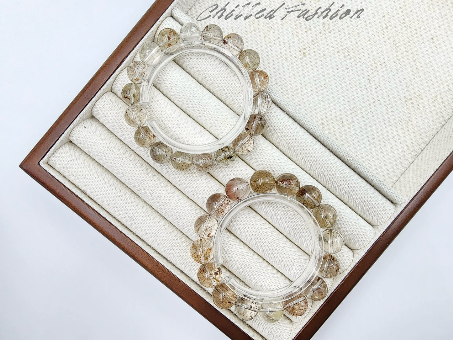 [Bracelet] Rutilated Phantom Quartz Bracelet