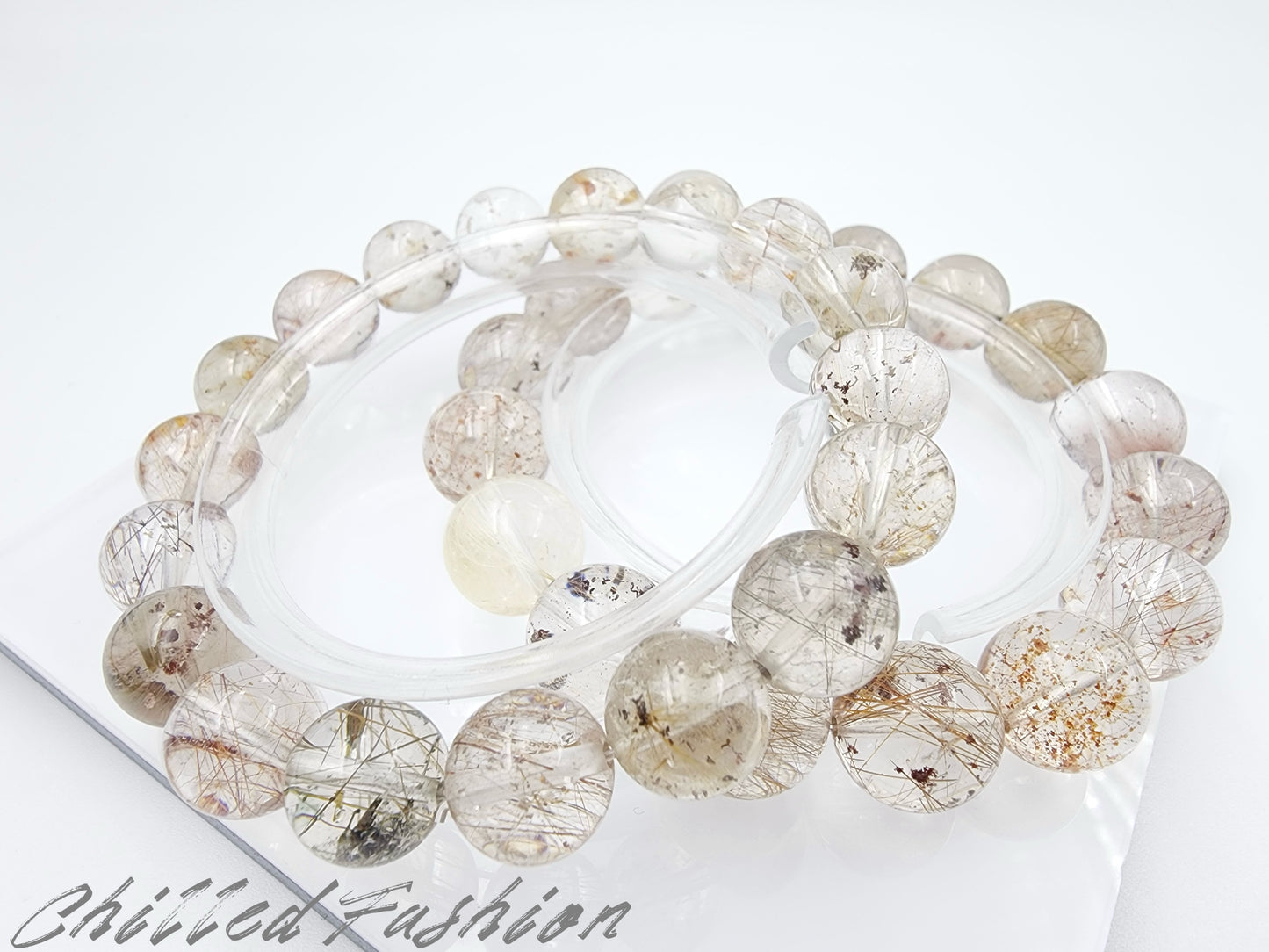 [Bracelet] Rutilated Phantom Quartz Bracelet