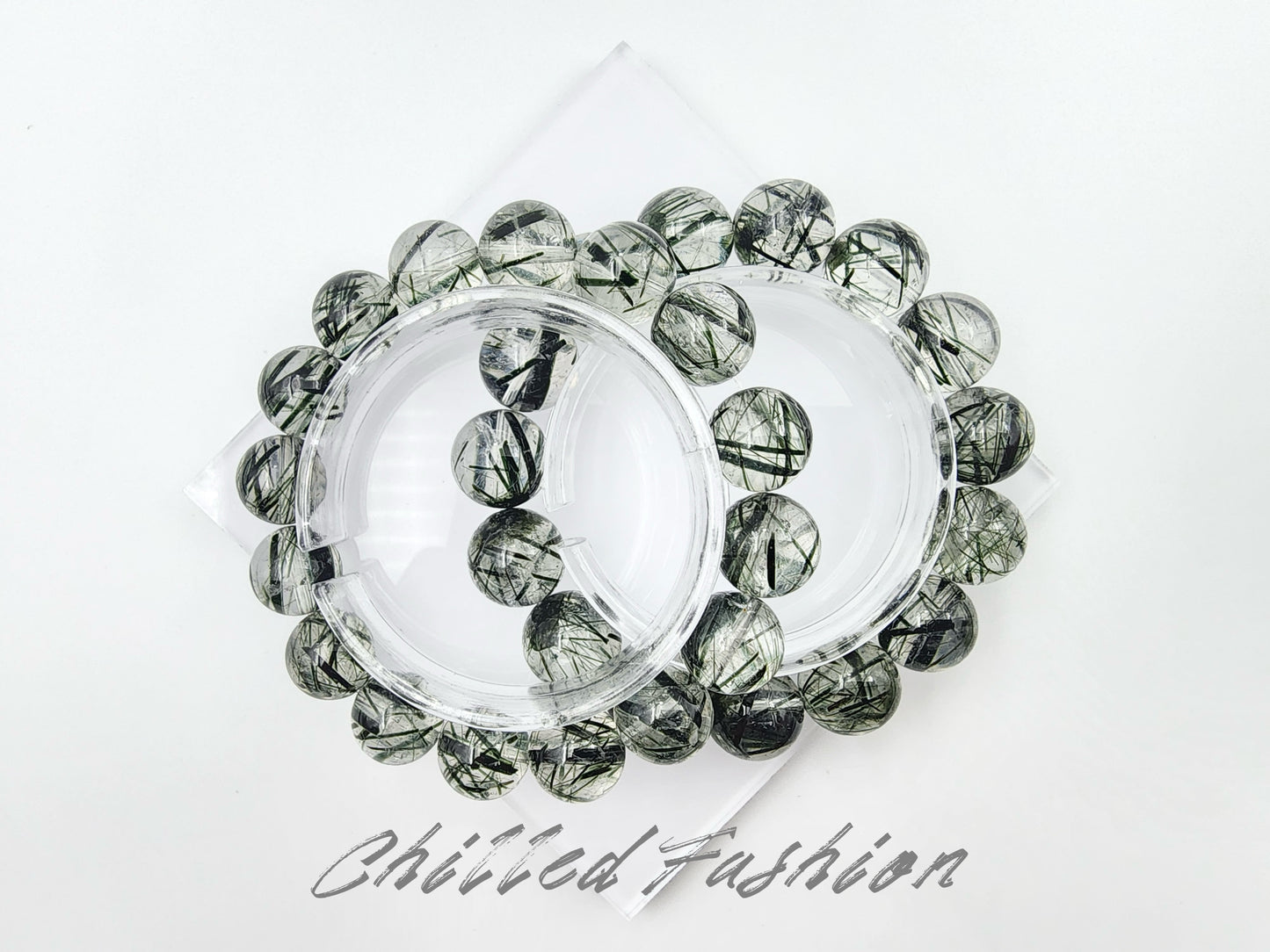 [Bracelet] Brazilian Green Rutilated Quartz Bracelet