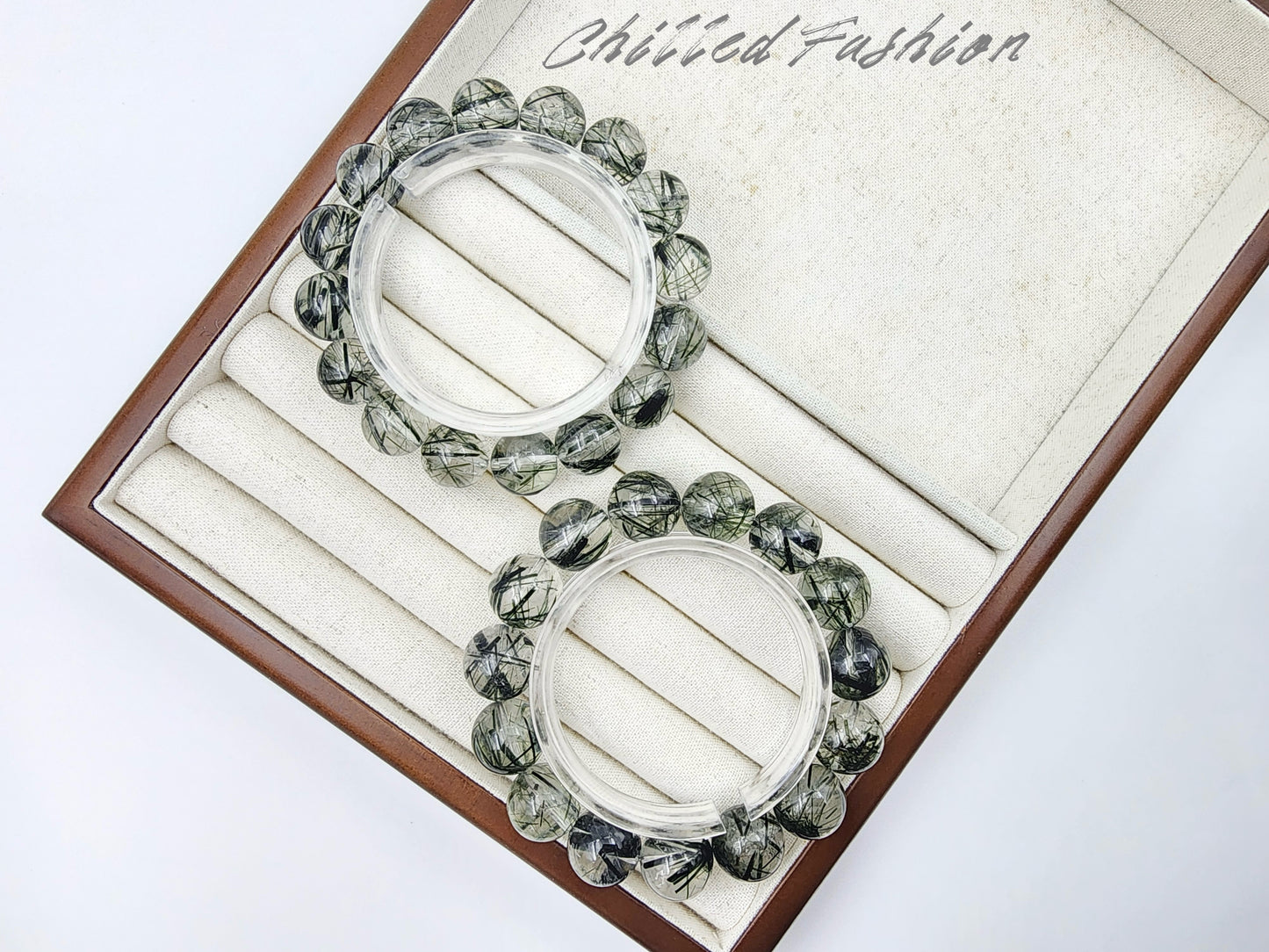 [Bracelet] Brazilian Green Rutilated Quartz Bracelet