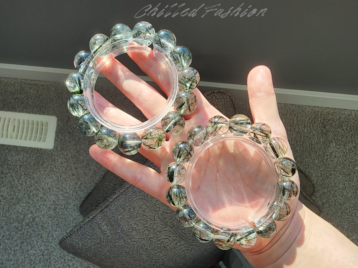 [Bracelet] Brazilian Green Rutilated Quartz Bracelet