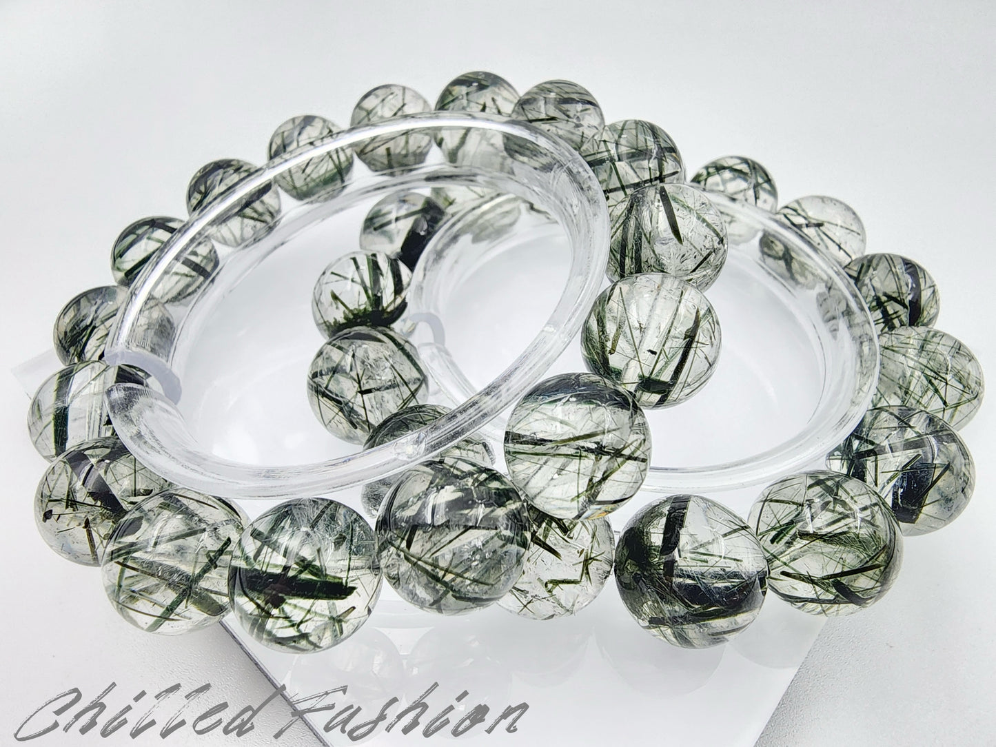 [Bracelet] Brazilian Green Rutilated Quartz Bracelet