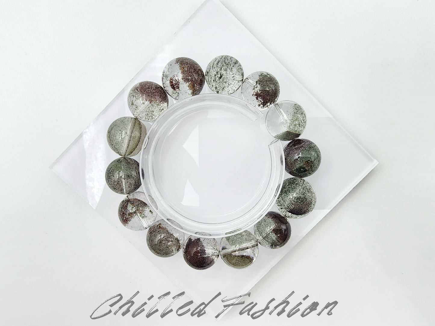 [Bracelet] Phantom Quartz Bracelet - 14.8mm to 16.6mm Beads
