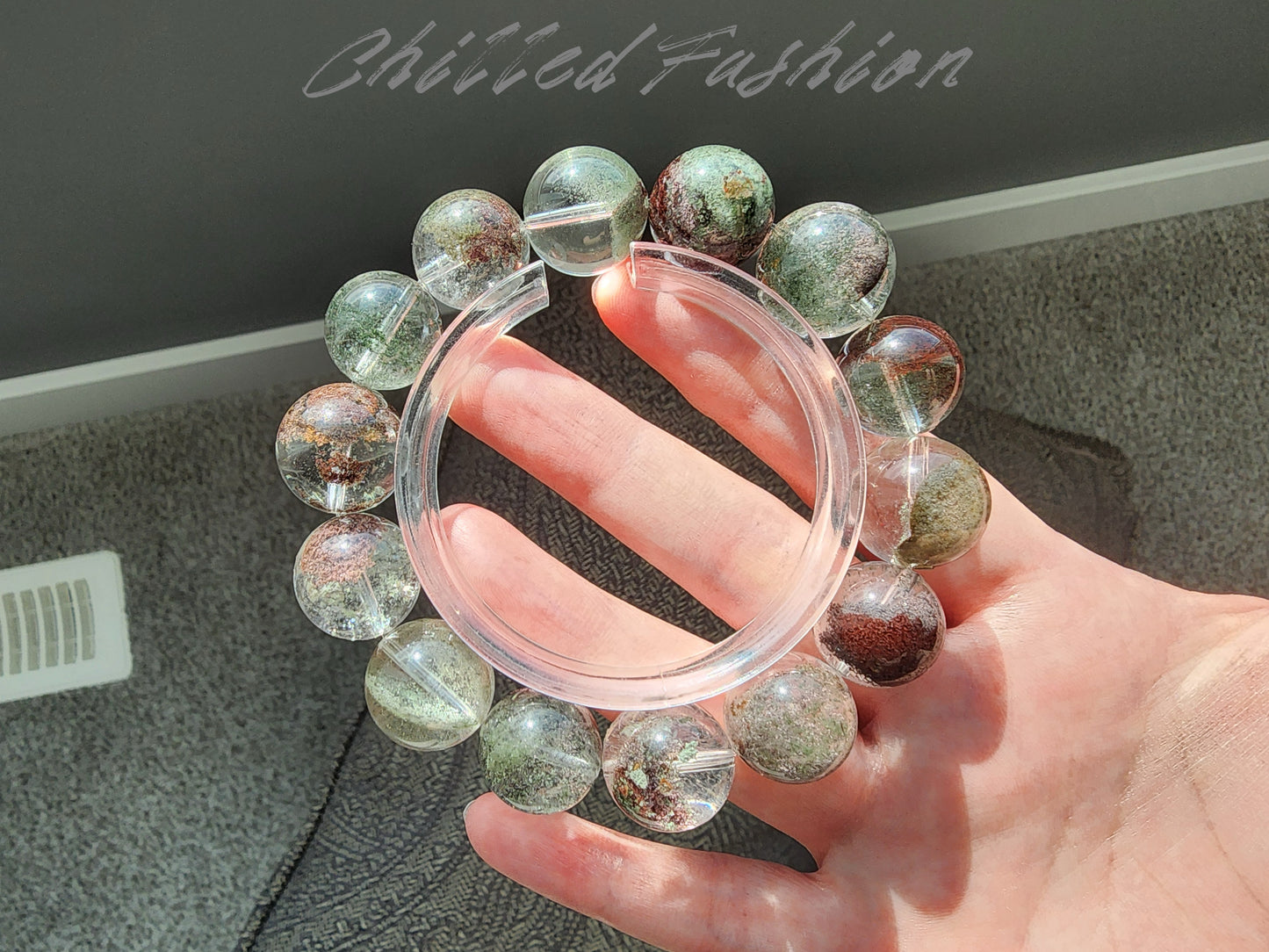 [Bracelet] Phantom Quartz Bracelet - 14.8mm to 16.6mm Beads