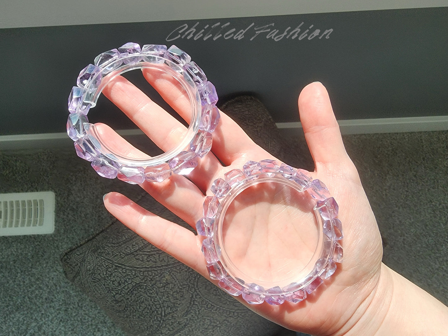 [Bracelet] Faceted Amethyst Bracelet