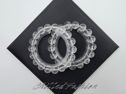 [Bracelet] Himalayan Clear Quartz Bracelet for Clarity and Healing