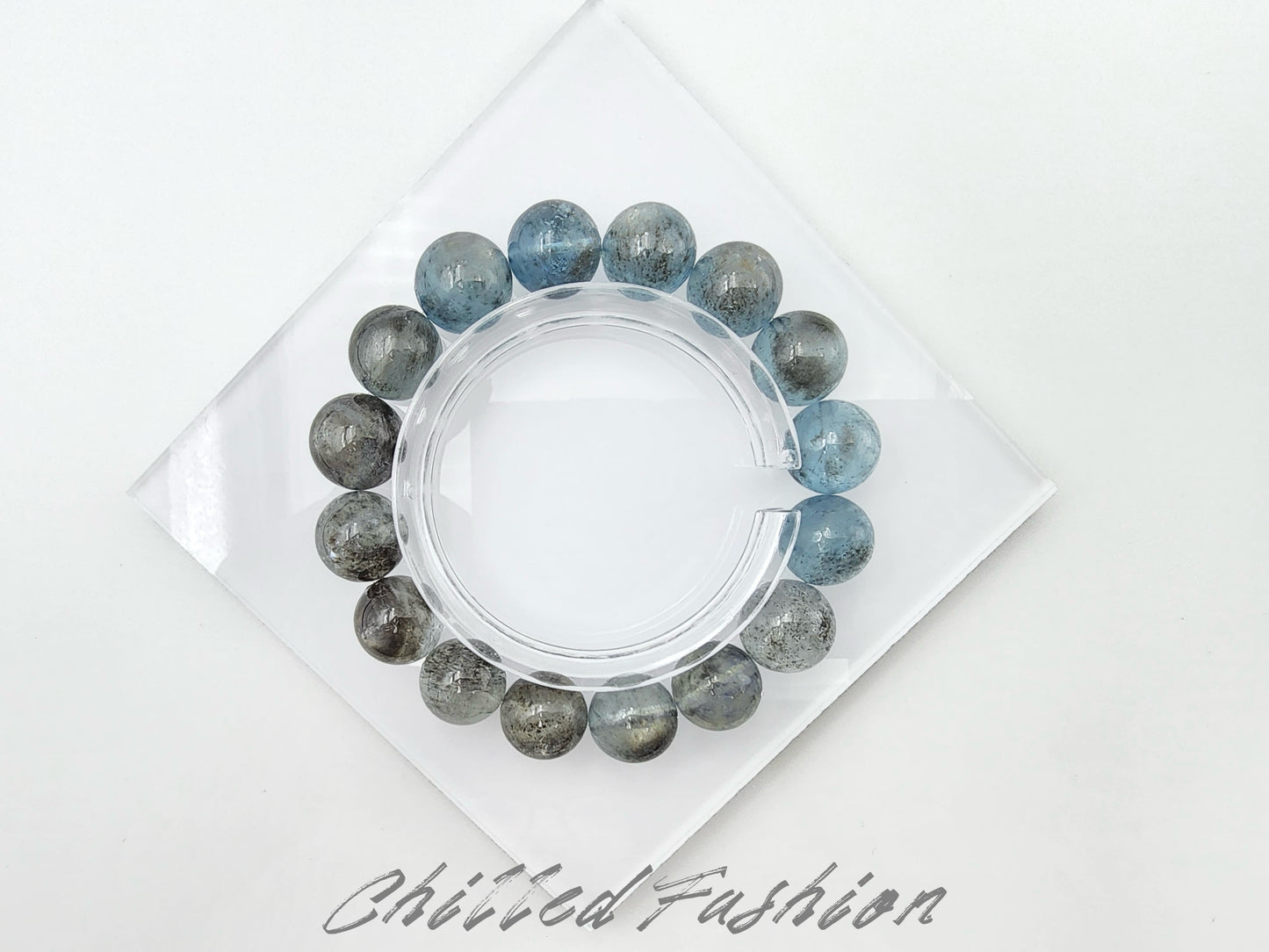 [Bracelet] 13mm Sparkling Aquamarine Bracelet