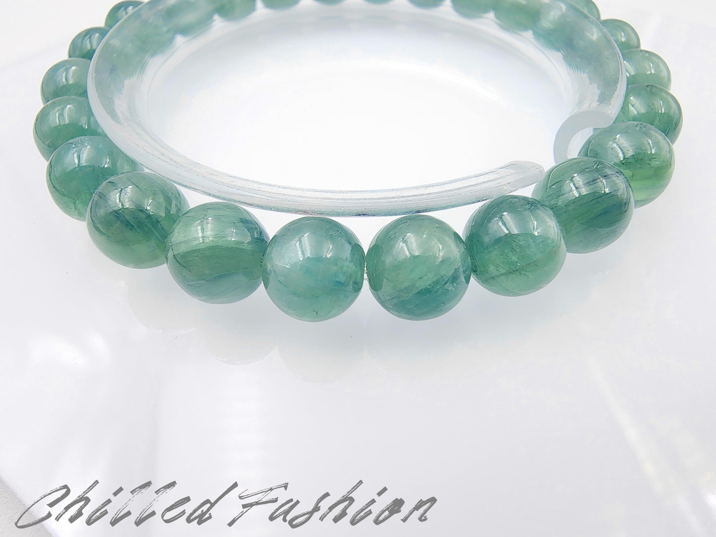 [Bracelet] 8mm Blue Green Kyanite Bracelet