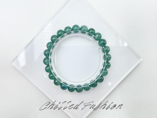 [Bracelet] 8mm Blue Green Kyanite Bracelet