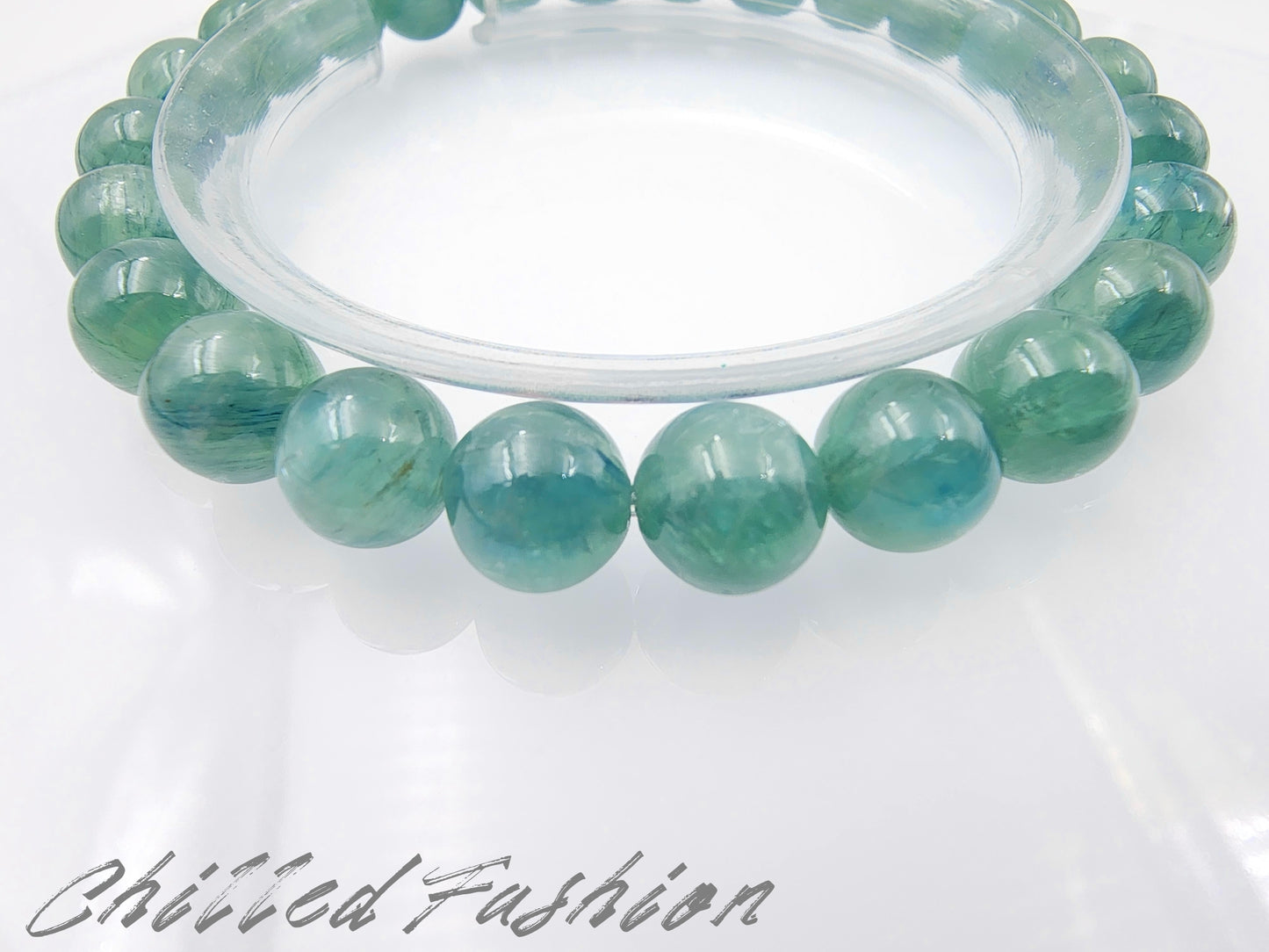 [Bracelet] 8mm Blue Green Kyanite Bracelet