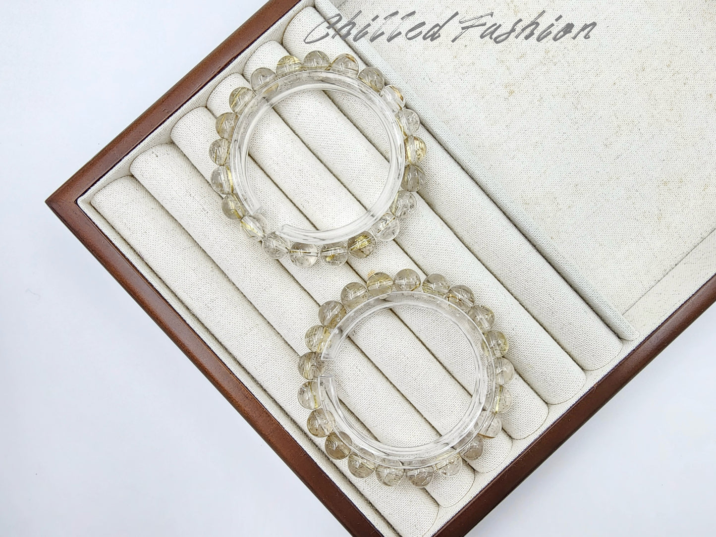 [Bracelet] 9mm Golden Rutilated Quartz Bracelet