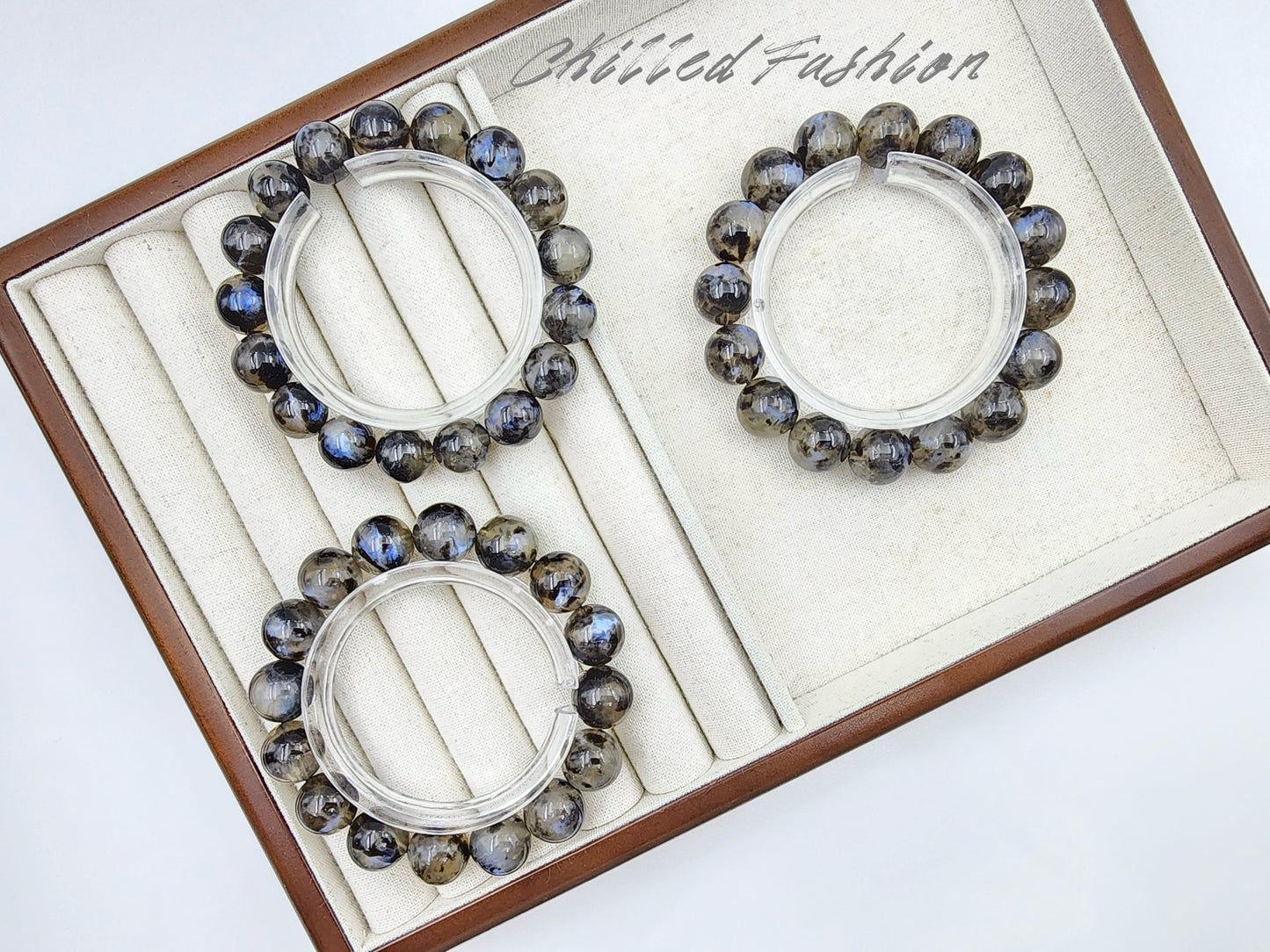[Bracelet] Blue Flash Moonstone Bracelet