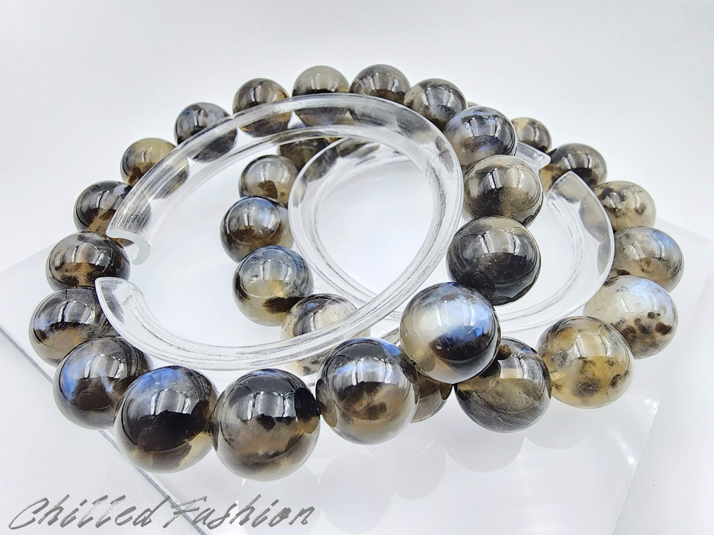 [Bracelet] Blue Flash Moonstone Bracelet